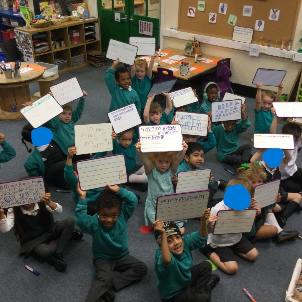 Highfield CE Primary School - Learning our first phonics sound 'm'